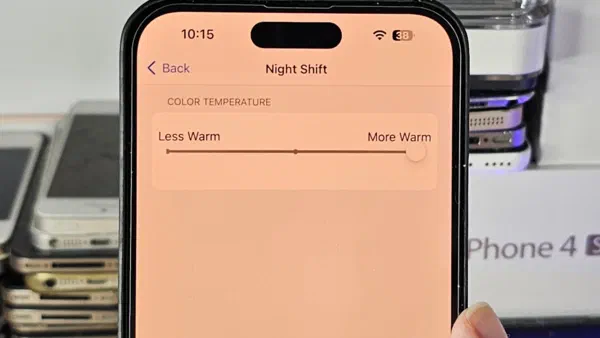 The iPhone night-shift feature, at the highest level