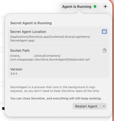 Management of Secretive SSH Agent